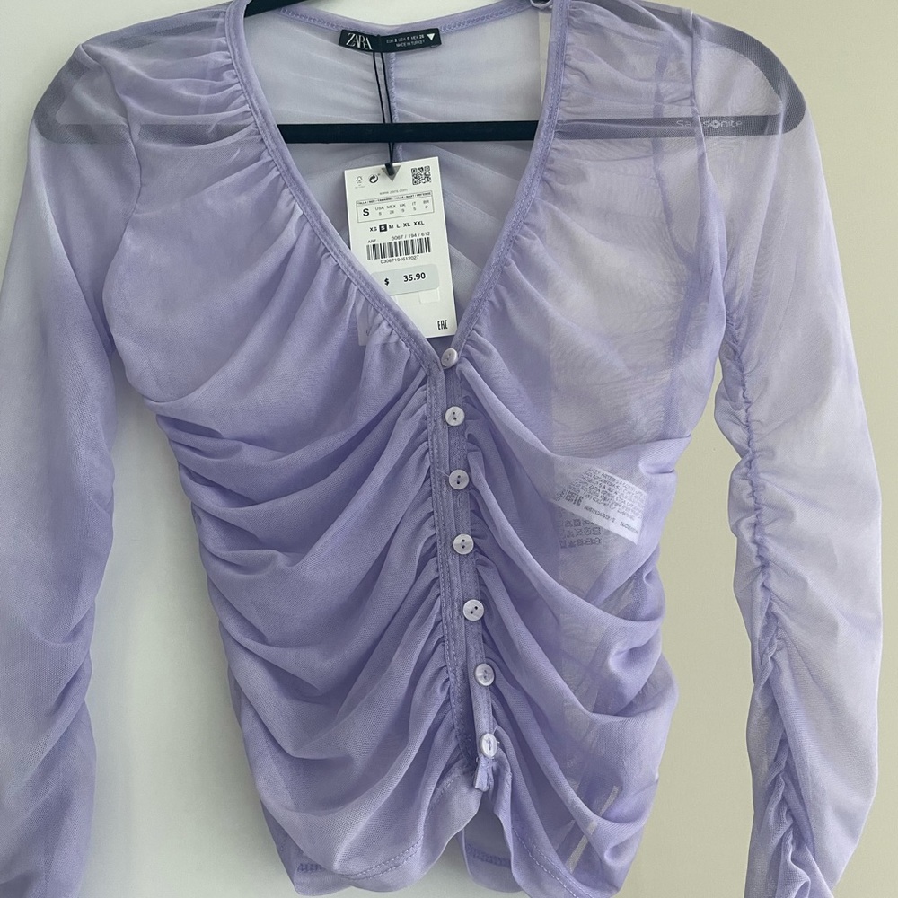Zara mesh top
